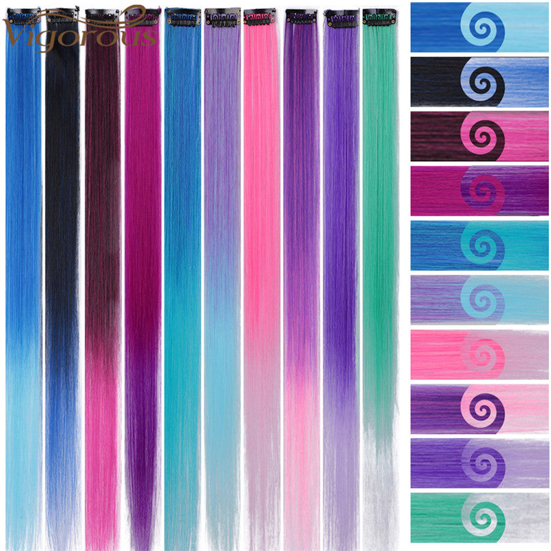 Single Clip Fashion Colorful Hairpiece