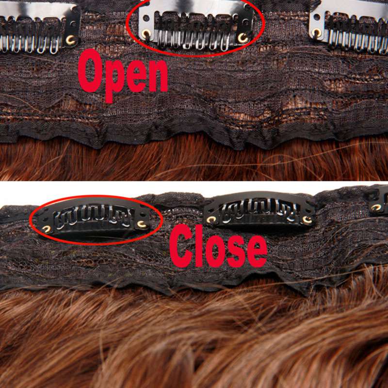 Gradient Long Straight Clip-In Hair Pieces