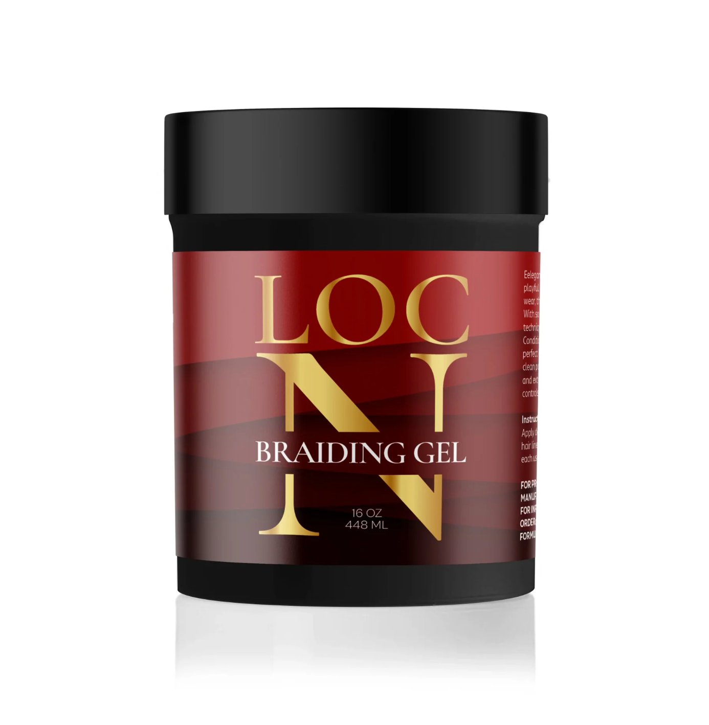 LOC N LOC Twists Braids Wave Edge Gel Extra Hold - 16oz