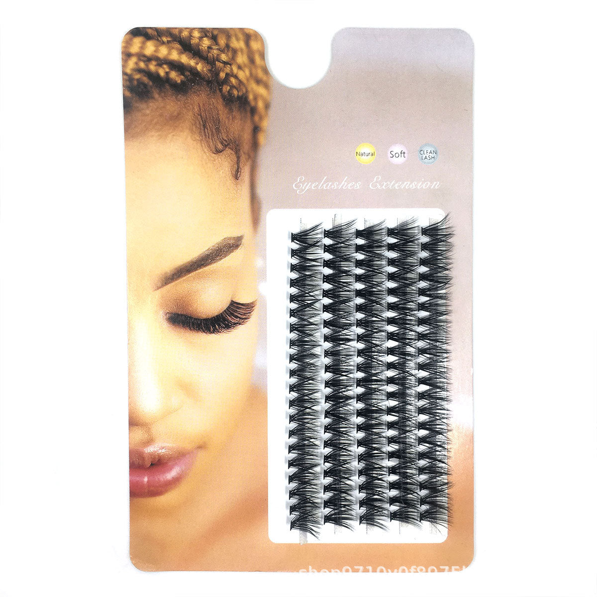 5 Rows 3D Simulation Natural Hot Melt Hair Comic Eyelashes