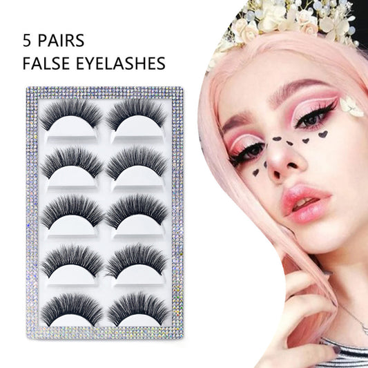 Thick 5 Pairs Of Fake Eyelashes Fake Eyelash extension
