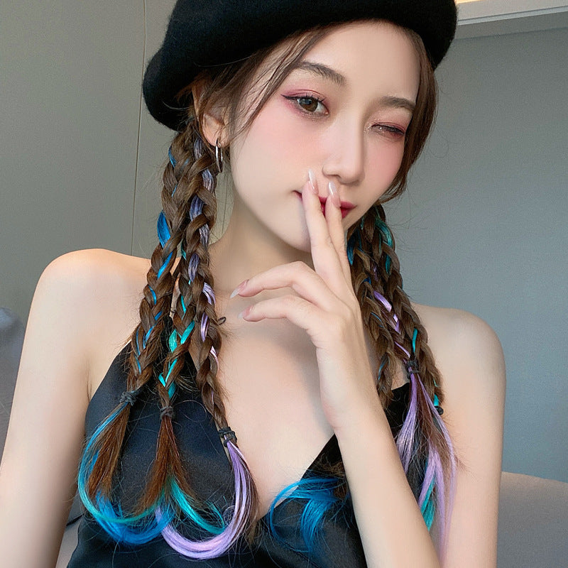 Hip Hop Gradient Design Wig Decorative Hair Clip - Single Pieces