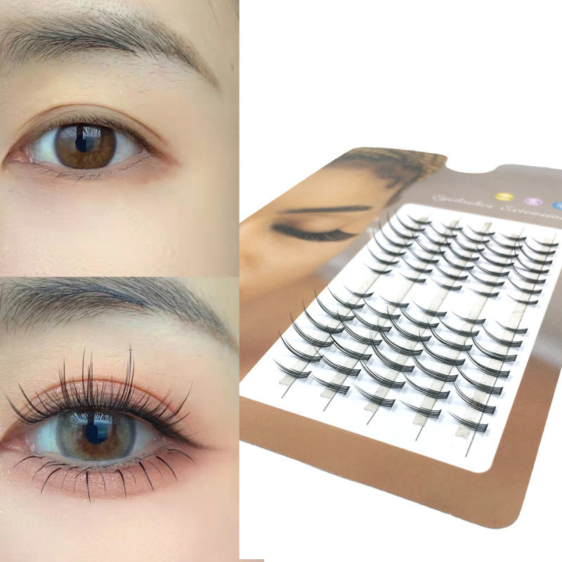 5 Rows 3D Simulation Natural Hot Melt Hair Comic Eyelashes