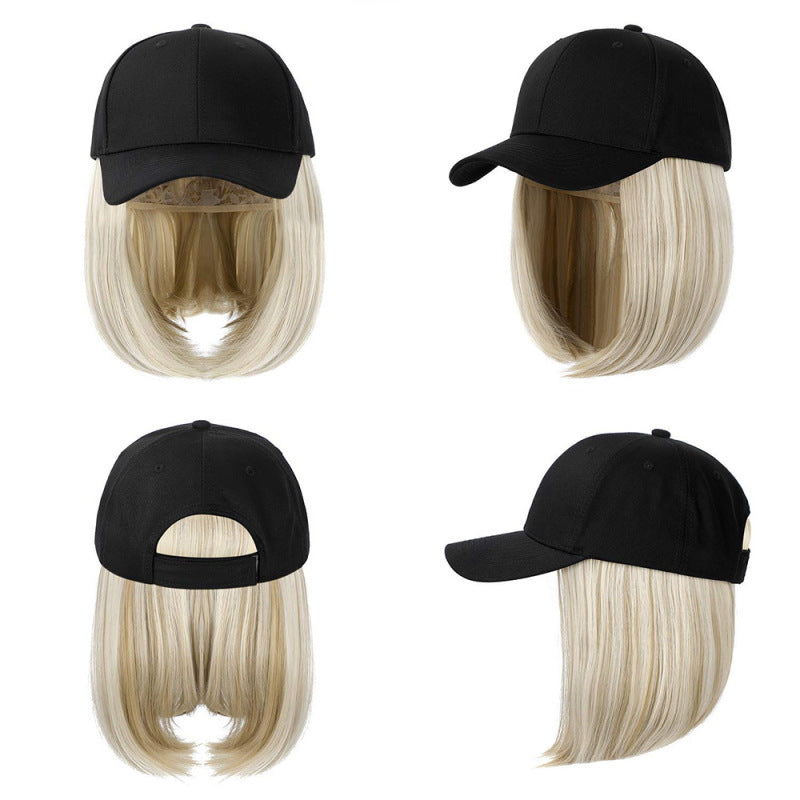 Short Hair One Piece Bobo Head Cap Wig