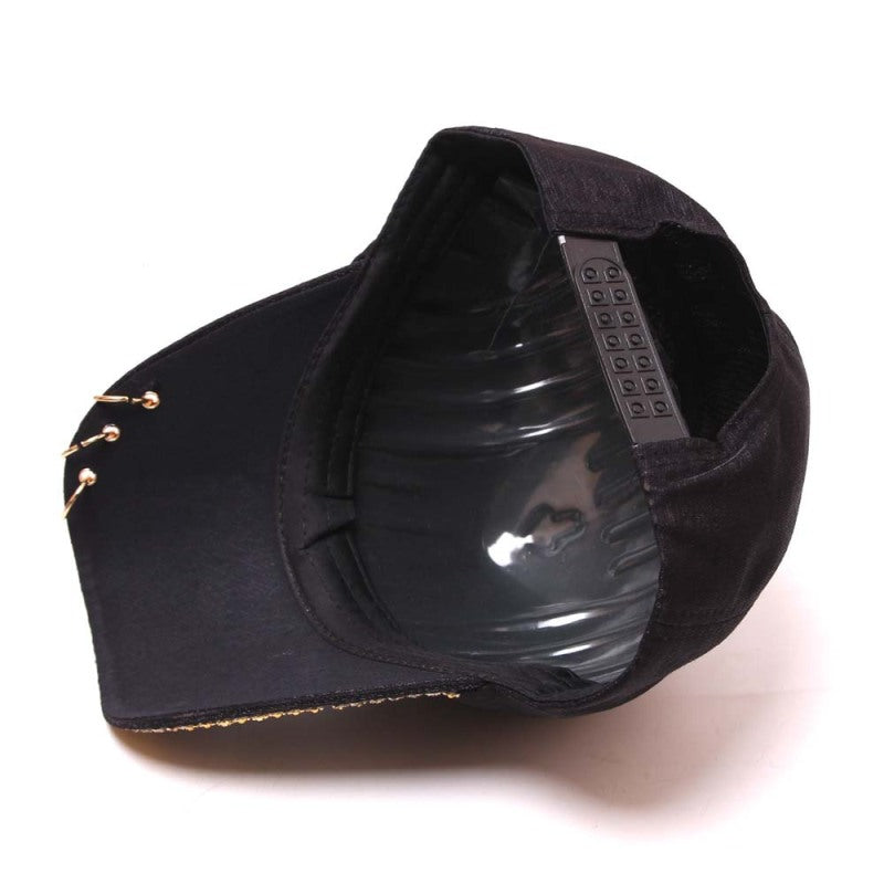 Butterfly Sequin Rhinestone Peaked Brim Sun Protection Cap/Hats
