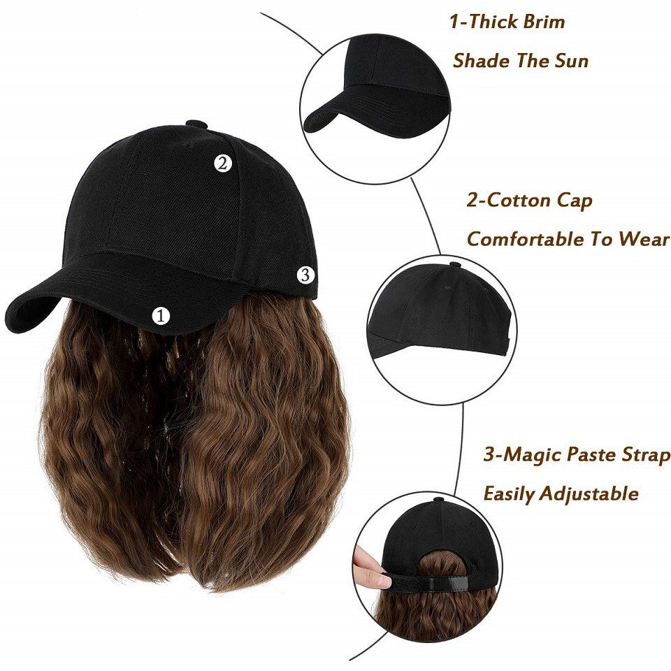 Short Hair One Piece Bobo Head Cap Wig