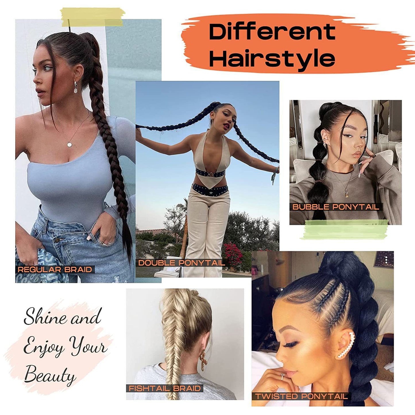 Long Braid Hair Extension Hair - Braid Wig Ponytail