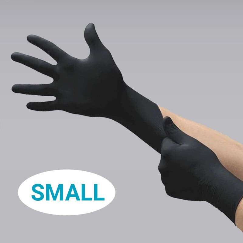 Emerald Nitrile Gloves Black - 100/CO