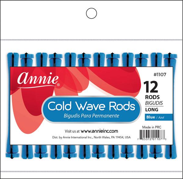 Annie Long Cold Wave Rods 12pc Blue