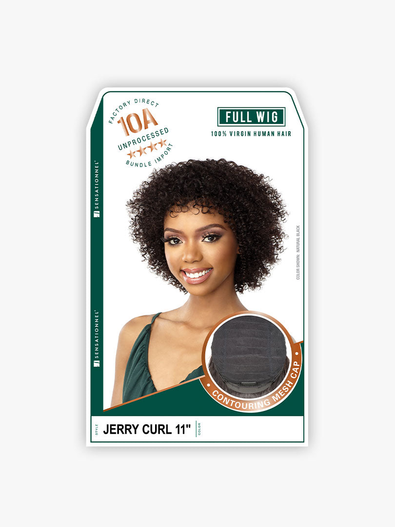 Sensationnel 100% Virgin Human Hair 10A Full Wig - JERRY CURL 11