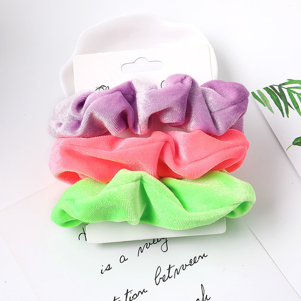 3 Pcs/Set Simple Fabric Elastic Hair Bands