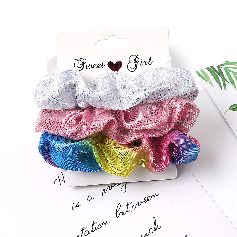 3 Pcs/Set Simple Fabric Elastic Hair Bands