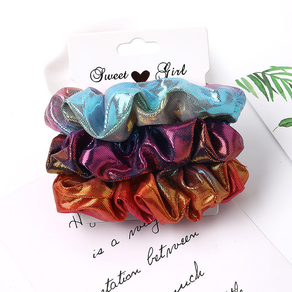 3 Pcs/Set Simple Fabric Elastic Hair Bands