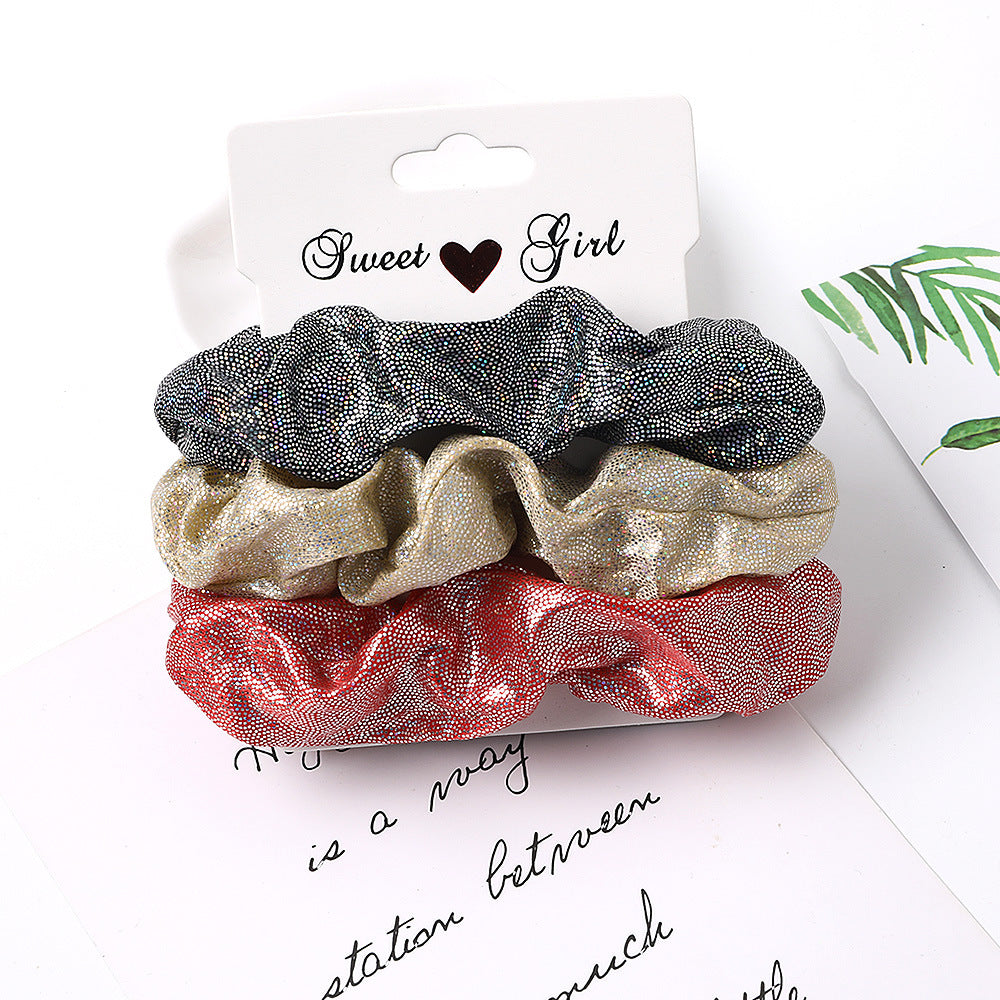 3 Pcs/Set Simple Fabric Elastic Hair Bands
