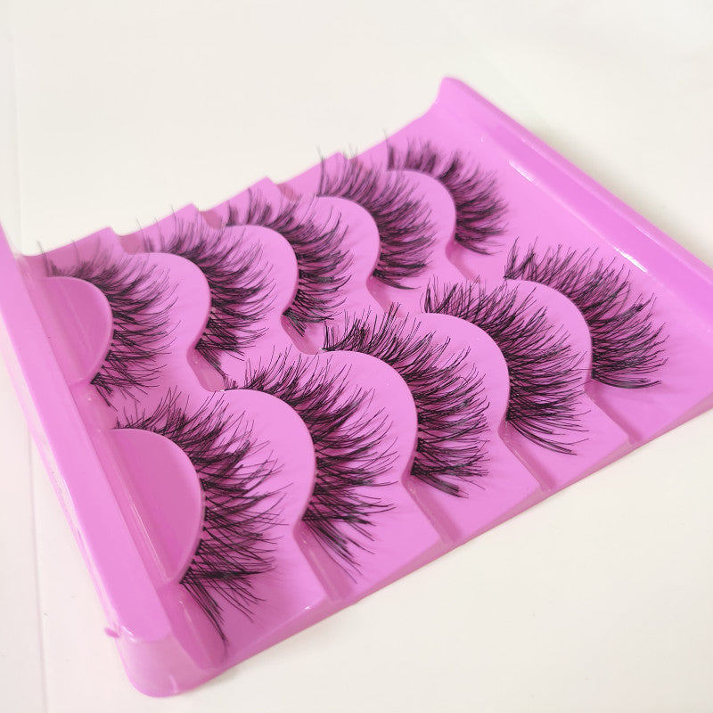 5 Pairs/box Naturally Slim Cross False Eyelashes