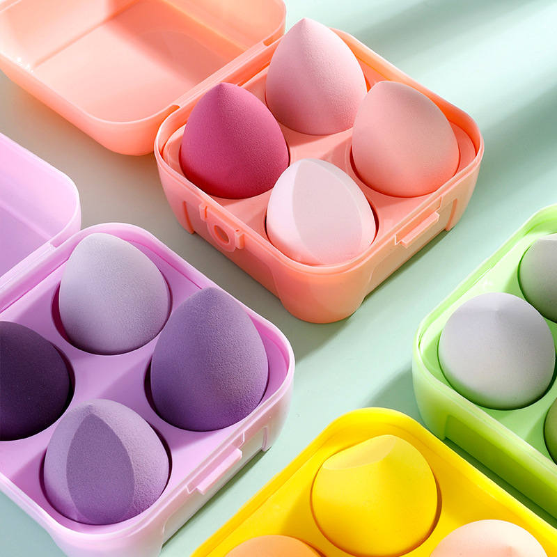 4pcs/set Makeup Tools Egg Shaped Puffs