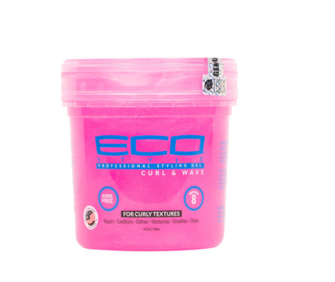 ECO Style Gel Pink Curly & Wave
