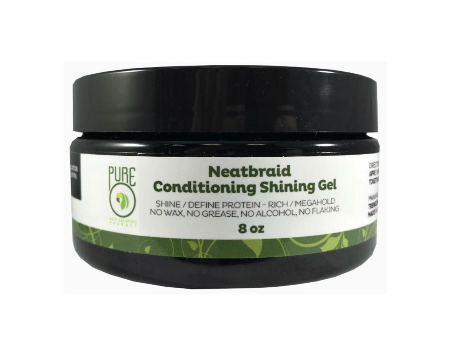 Pure O Neatbraid Conditioning Shining Gel - 8 Oz
