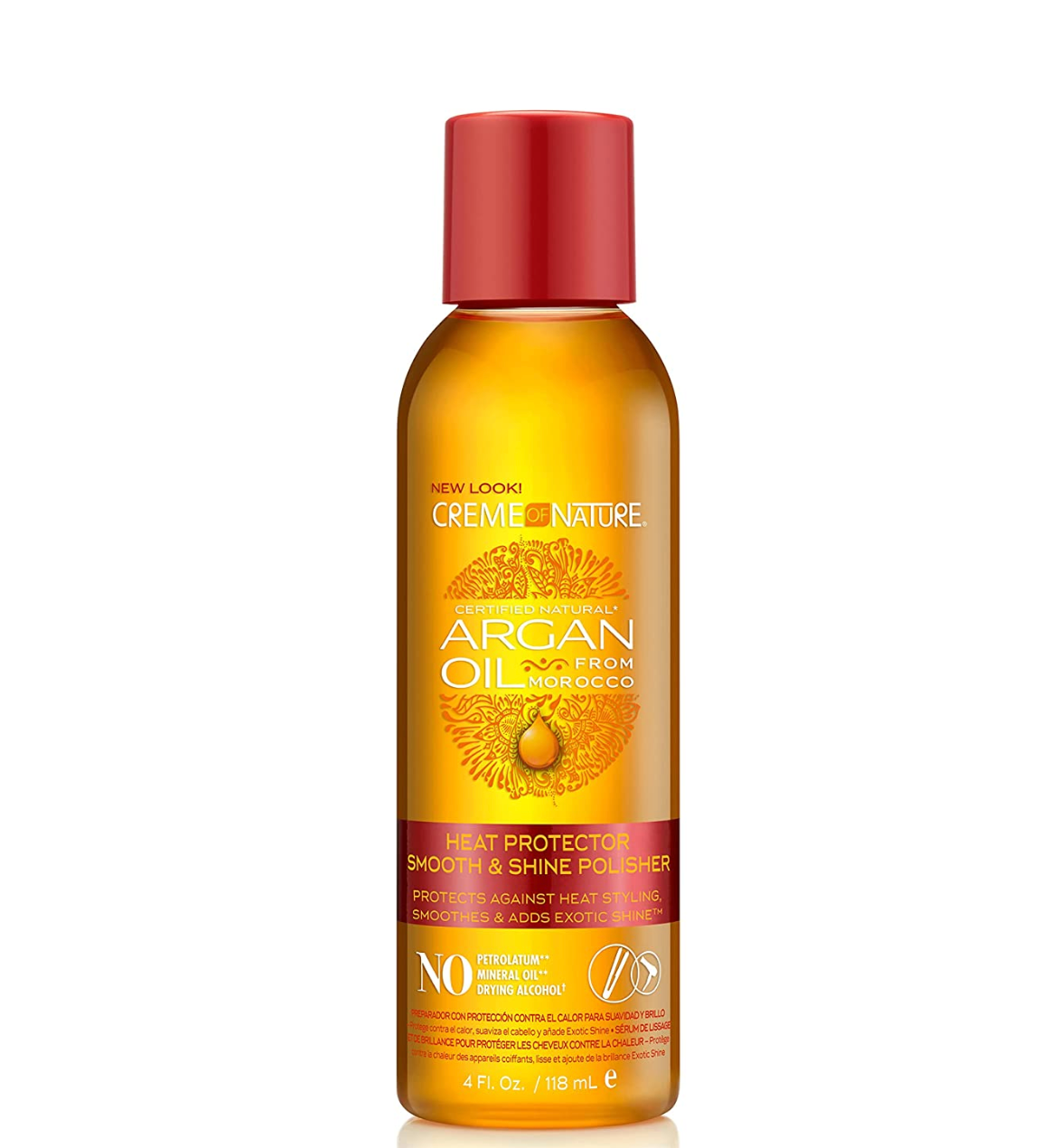 Creme Of Nature Argan Oil -Heat Protector Smooth & Shine Polisher - 4 Oz