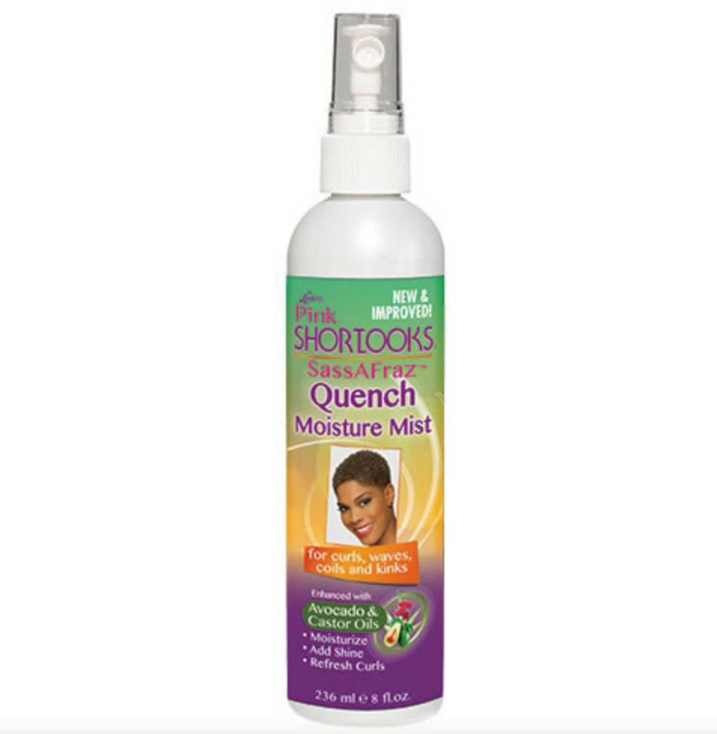 Luster's Pink Shortlooks Sassafraz Quench Moisture Mist Spray - 8 Oz