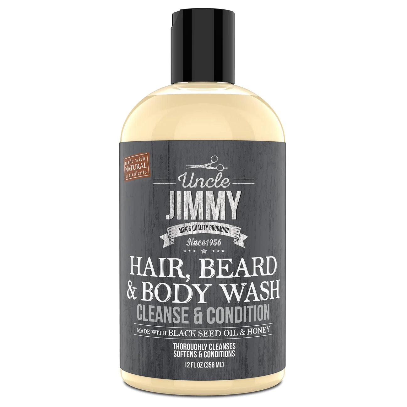 Uncle Jimmy Hair, Beard & Body Wash - 12oz