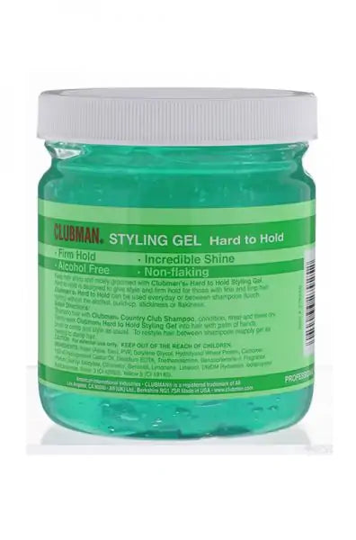 Clubman Pinaud Hard To Hold Styling Gel - 16 Oz