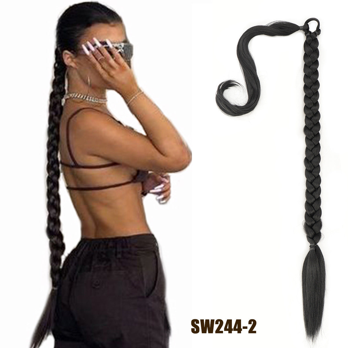Long Braid Hair Extension Hair - Braid Wig Ponytail