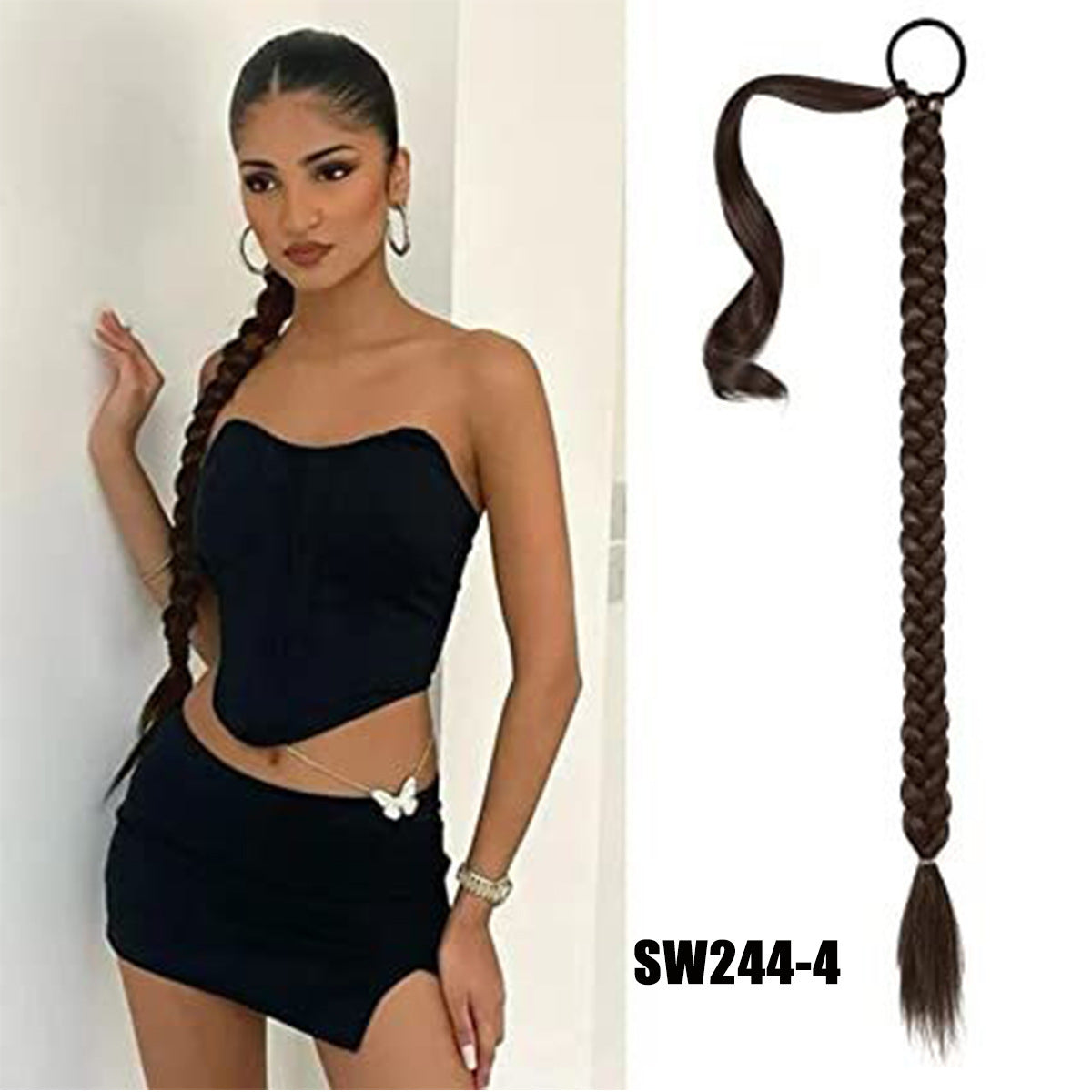 Long Braid Hair Extension Hair - Braid Wig Ponytail