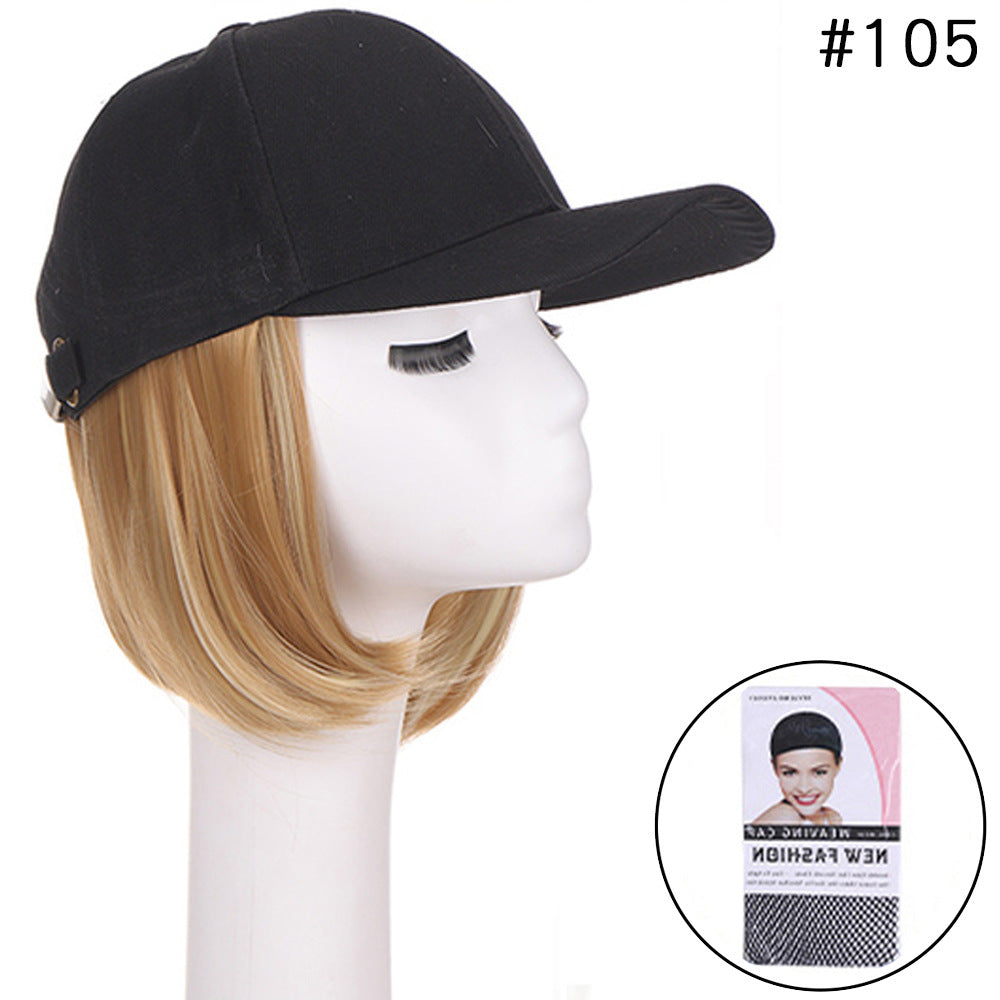 Short Hair One Piece Bobo Head Cap Wig