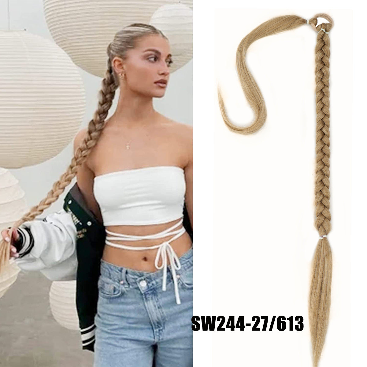 Long Braid Hair Extension Hair - Braid Wig Ponytail