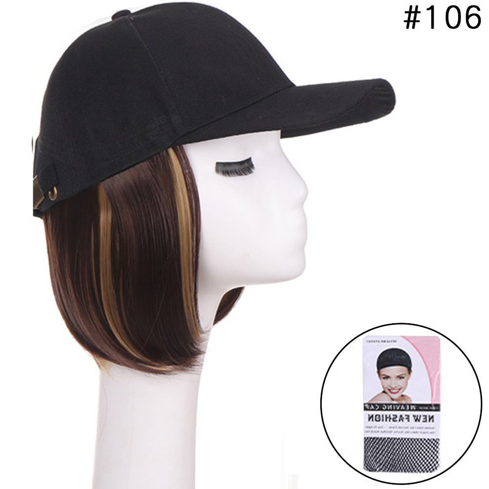 Short Hair One Piece Bobo Head Cap Wig
