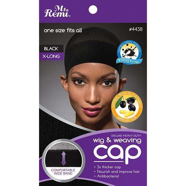 Ms.Remi Wig Cap Wide Band Black