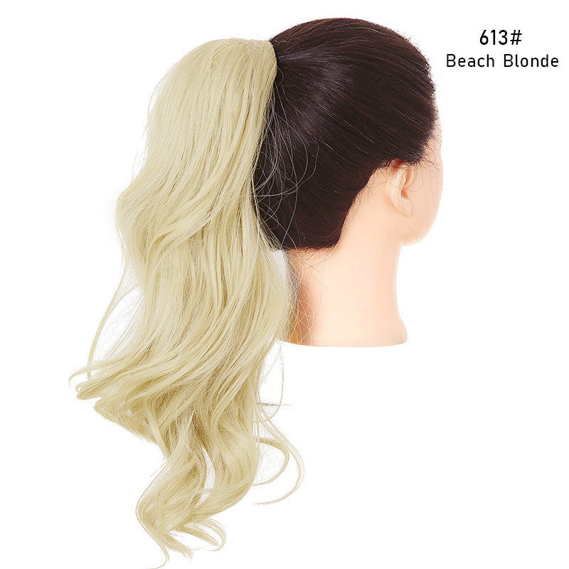 Fluffy Long Curly Hair Clip Ponytail Wig