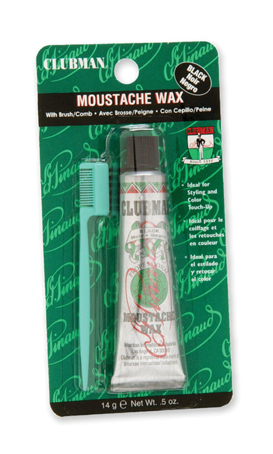 Clubman Moustache Wax Black