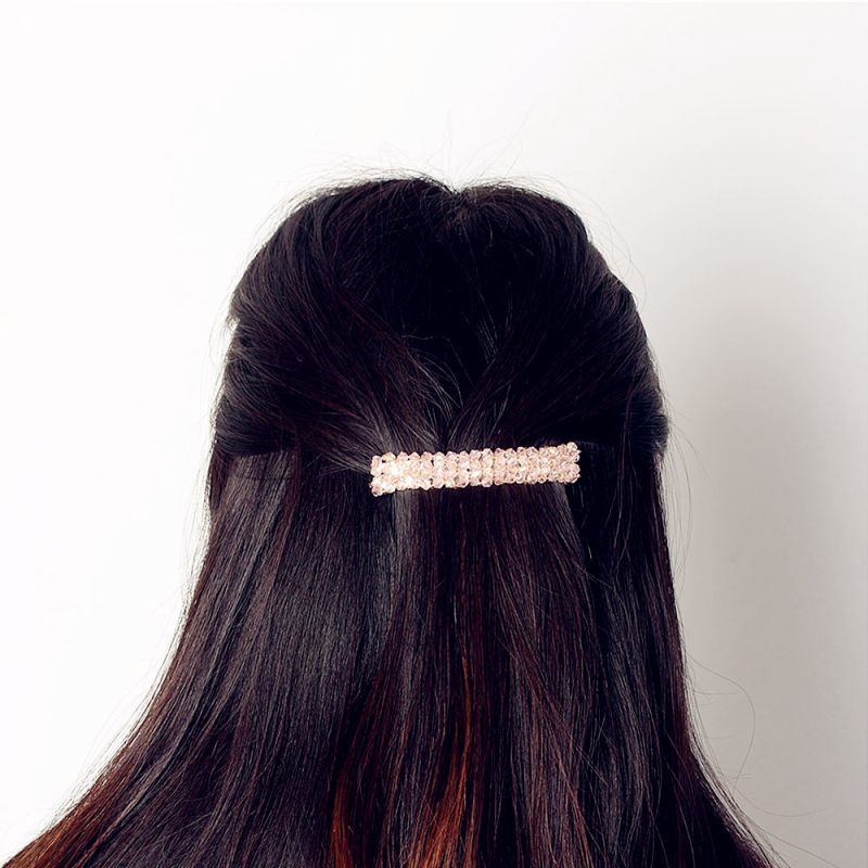 Women Simple Crystal Hair Clip