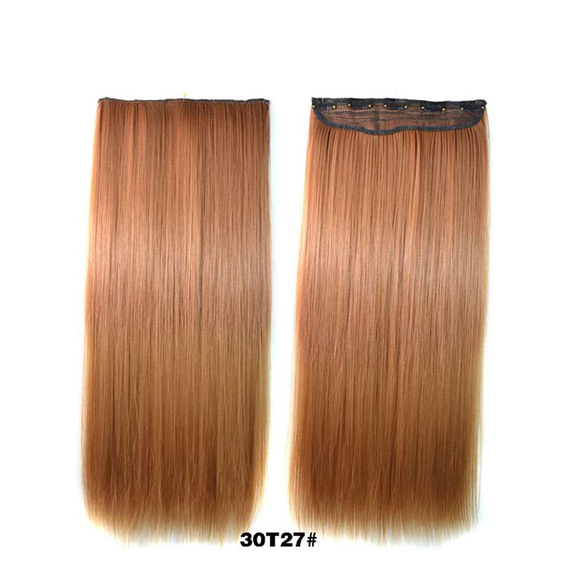 Gradient Long Straight Clip-In Hair Pieces