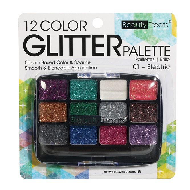 Beauty Treats 12 Colors Glitter Palette