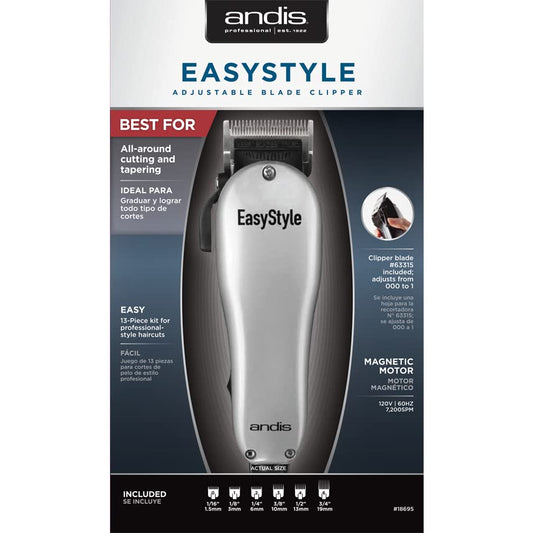 Andis EasyStyle Adjustable Blade Clipper - 13 Piece Kit