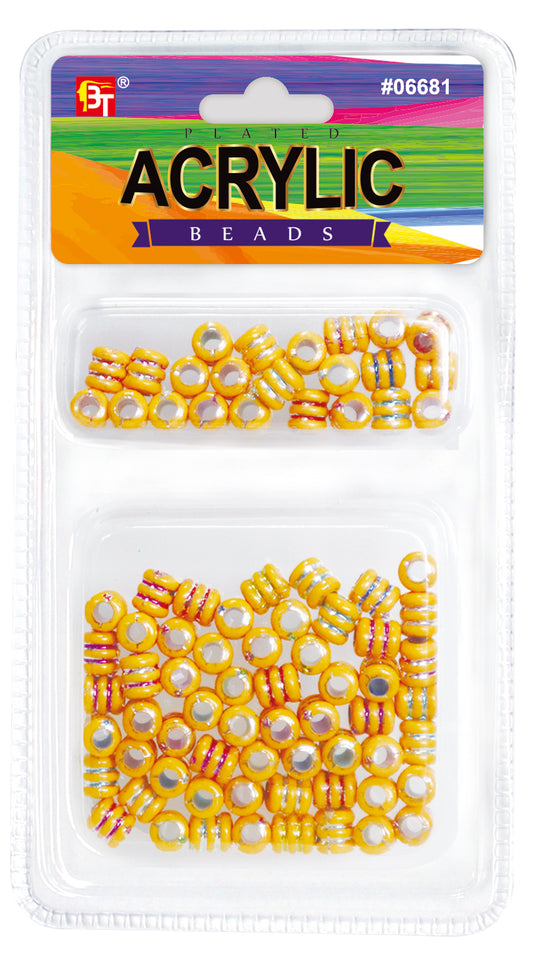 Plating Acrylic Beads Value Pack