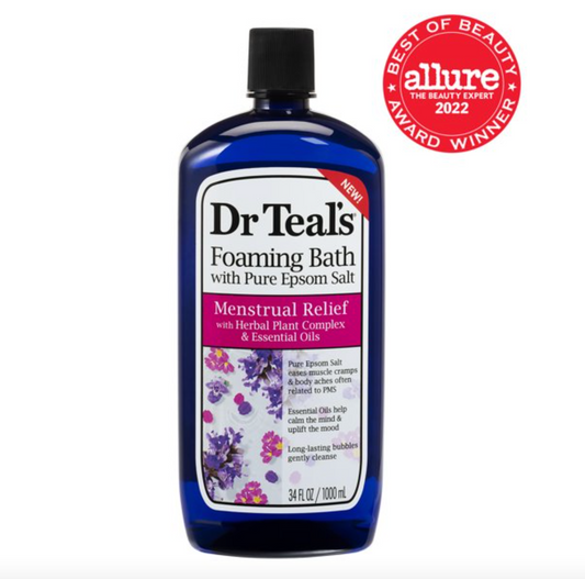 Dr Teal's Foaming Bath with Pure Epsom Salt Menstrual Relief