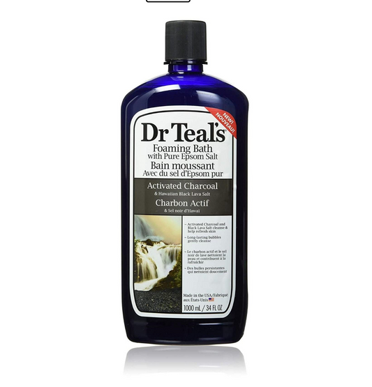 Dr Teal's Foaming Bath With Pure Epsom Salt Activated Charcoal