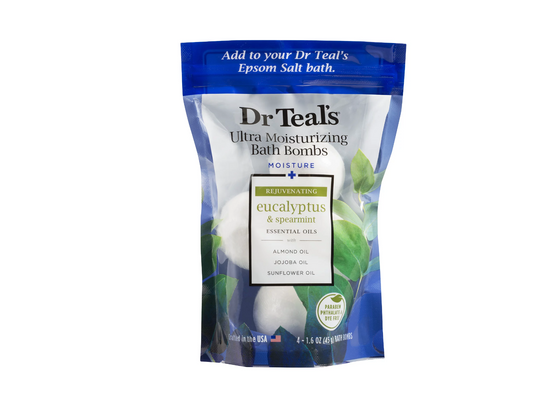 Dr Teal's Ultra Moisturizing Bath Bombs Eucalyptus & Spearmint Oil