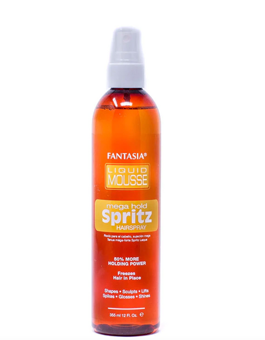 Fantasia Liquid Mousse Mega Hold Spritz Hair spray- 12 Oz