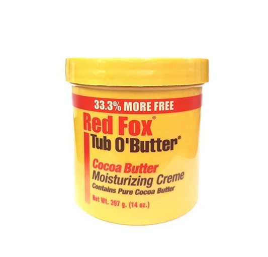 Red Fox Tub O'Butter Cocoa Butter Moisturizing Creme 10.5oz