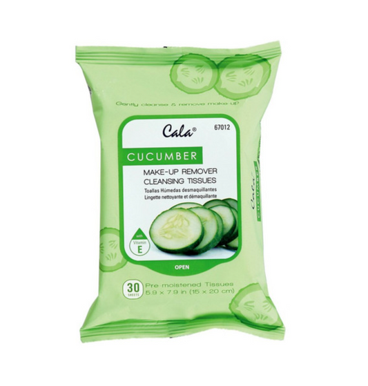 Cala Cucumber Make-Up Remover Cleansing Tissues - 30 Sheets