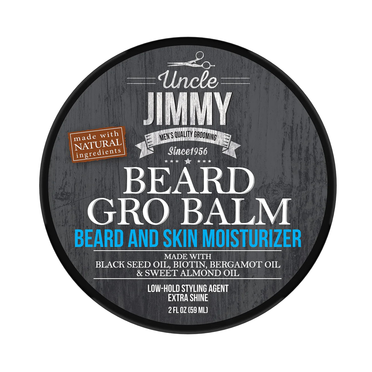 Uncle Jimmy Beard Gro Balm - 2oz