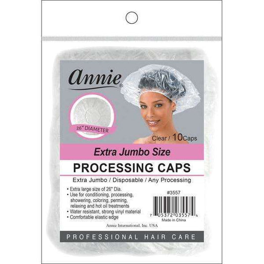 Annie Extra Jumbo Processing Cap - Clear/10Caps